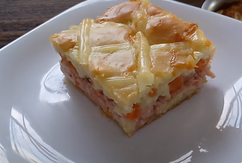 Torta de presunto e queijo