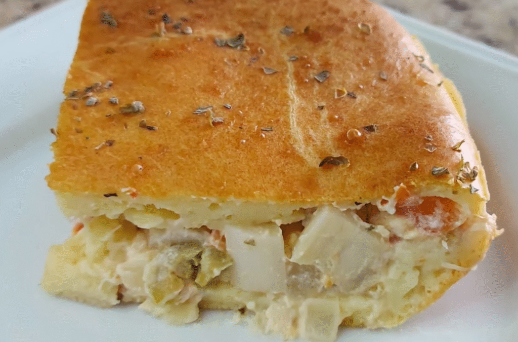 Torta de Palmito com Requeijão