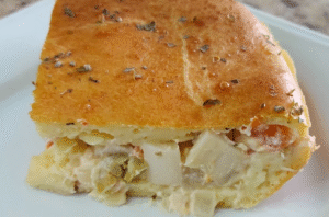 Torta de Palmito com Requeijão